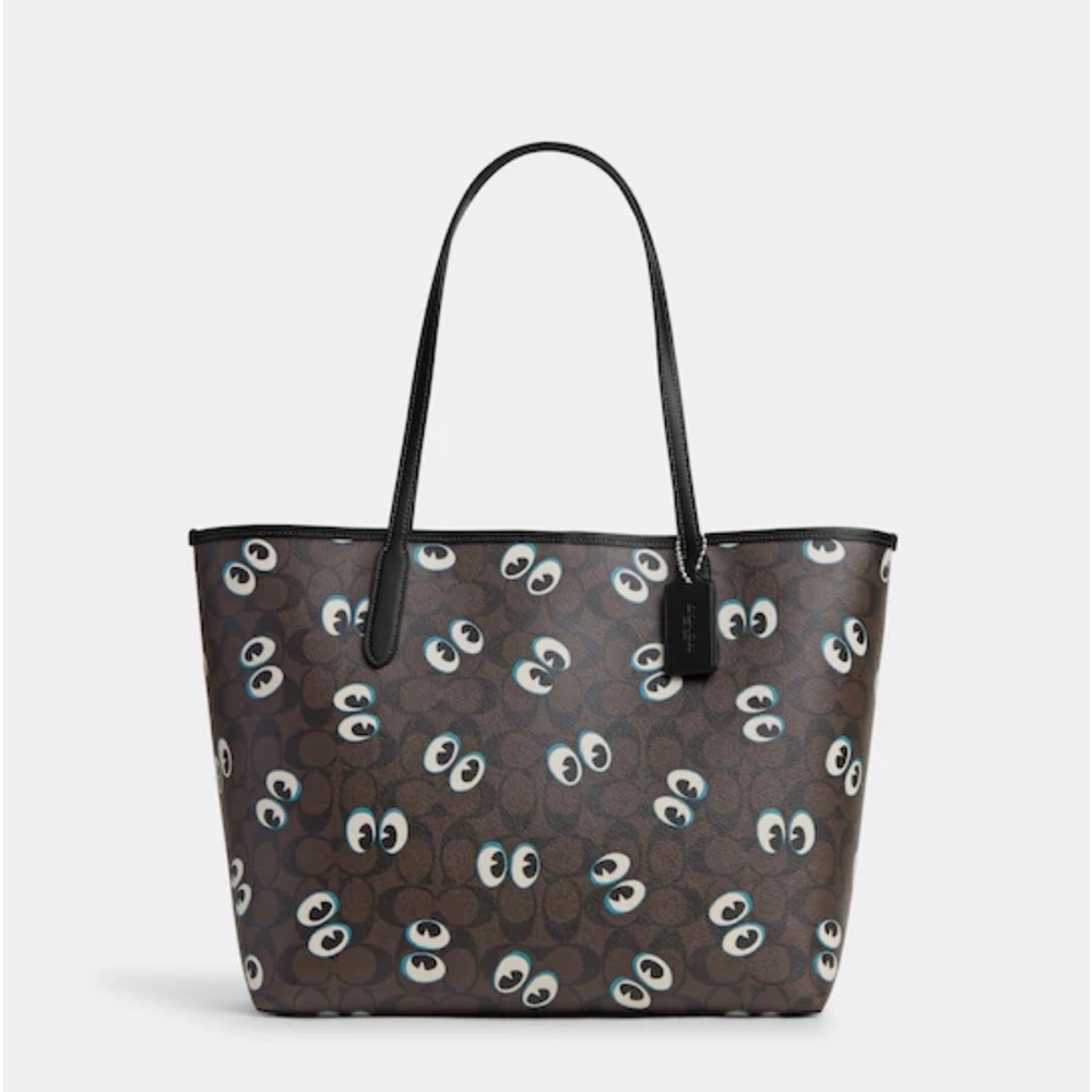 Coach Halloween eyes city tote and wristlet